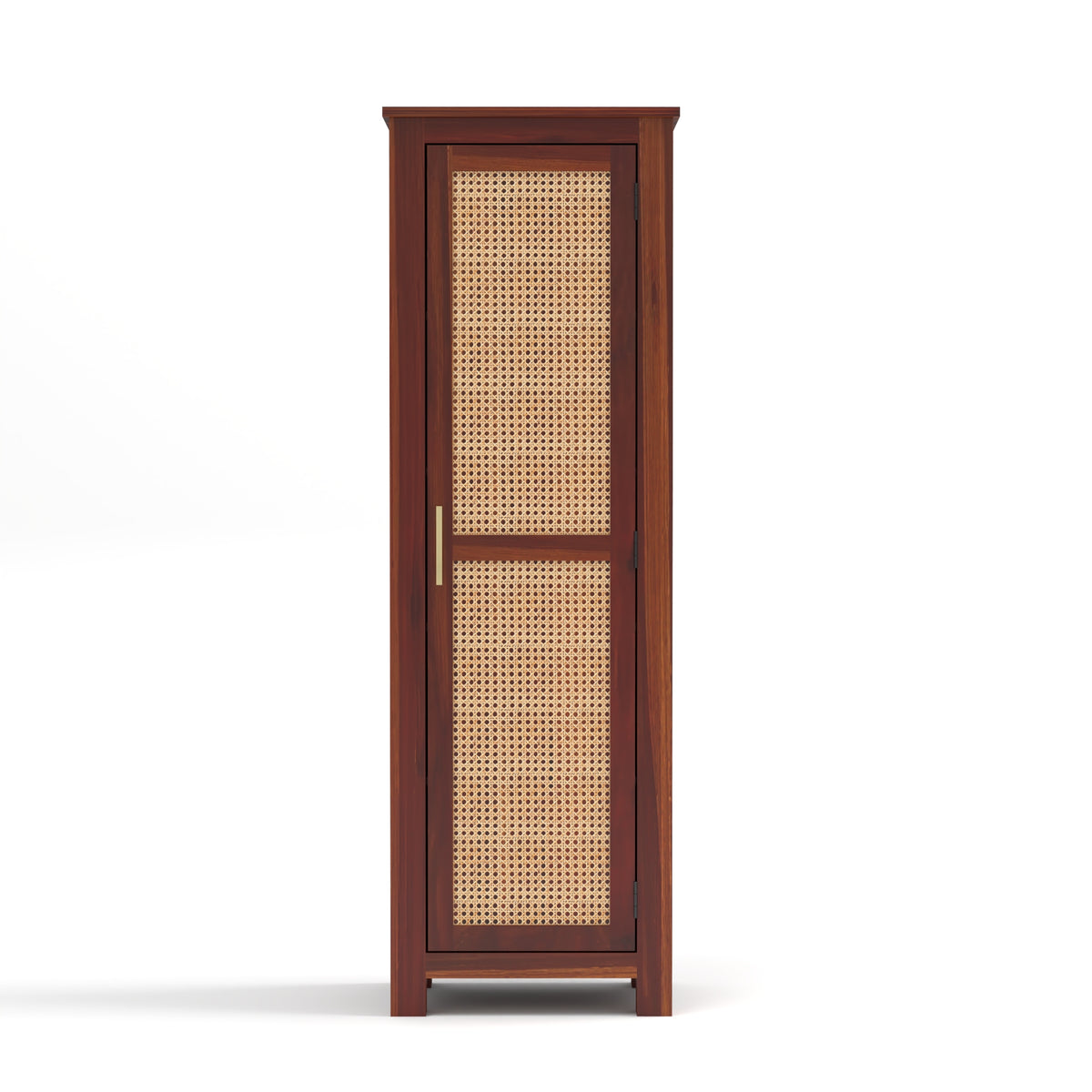Coronenza Kitchen Cabinet With Rattan Cane (Honey Finish)