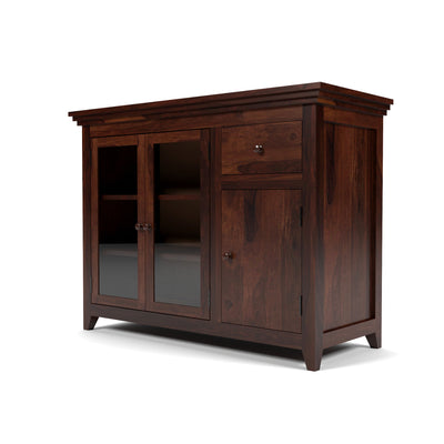 Drakelford Kitchen Cabinet (Walnut Finish)
