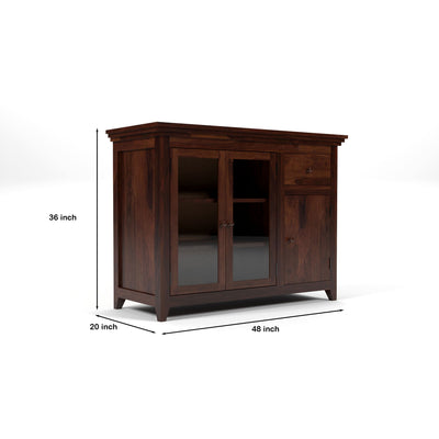 Drakelford Kitchen Cabinet (Walnut Finish)