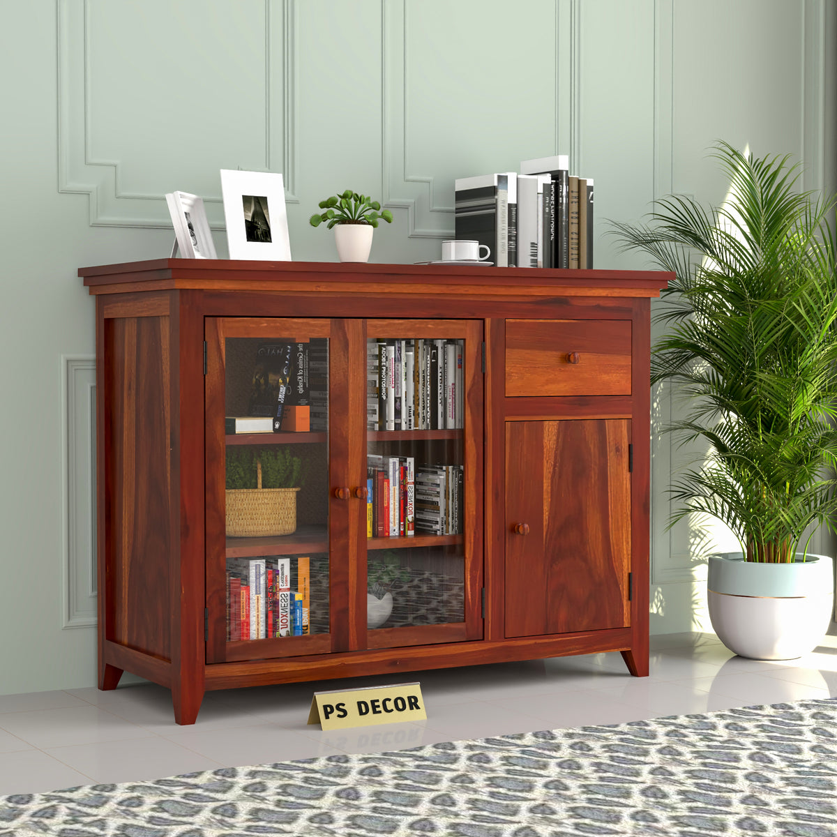 Drakelford Kitchen Cabinet (Honey Finish)