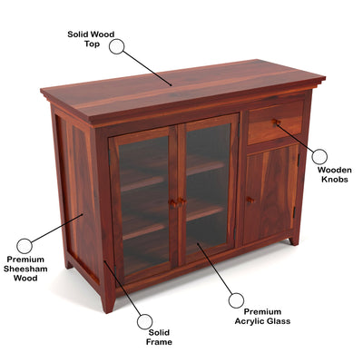 Drakelford Kitchen Cabinet (Honey Finish)