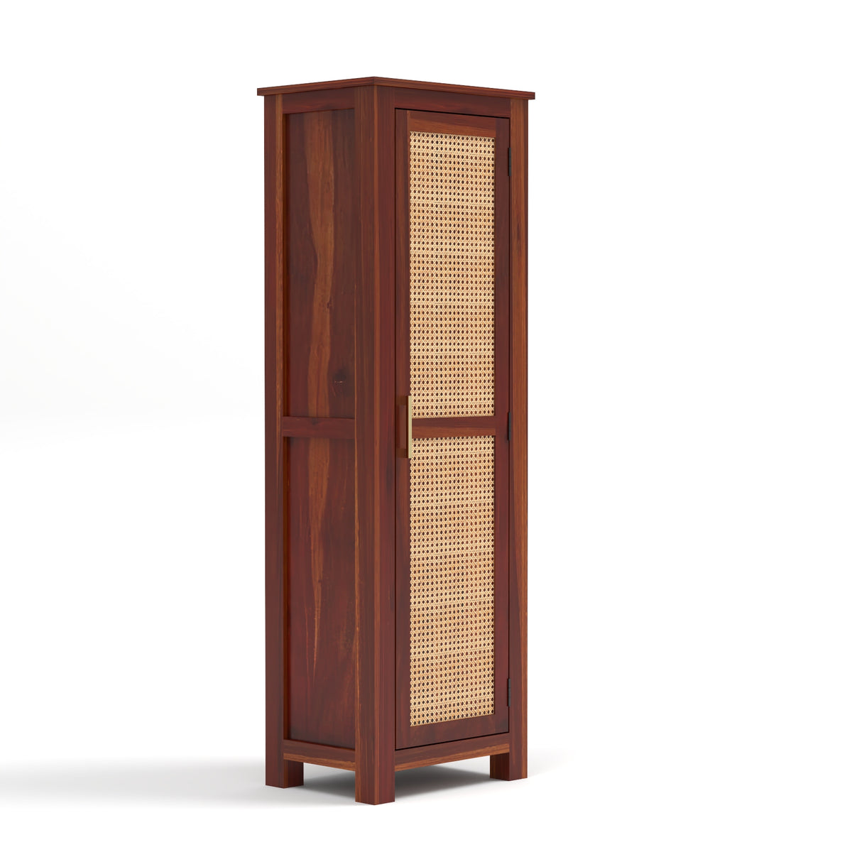 Coronenza Kitchen Cabinet With Rattan Cane (Honey Finish)