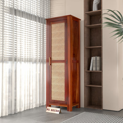 Coronenza Kitchen Cabinet With Rattan Cane (Honey Finish)
