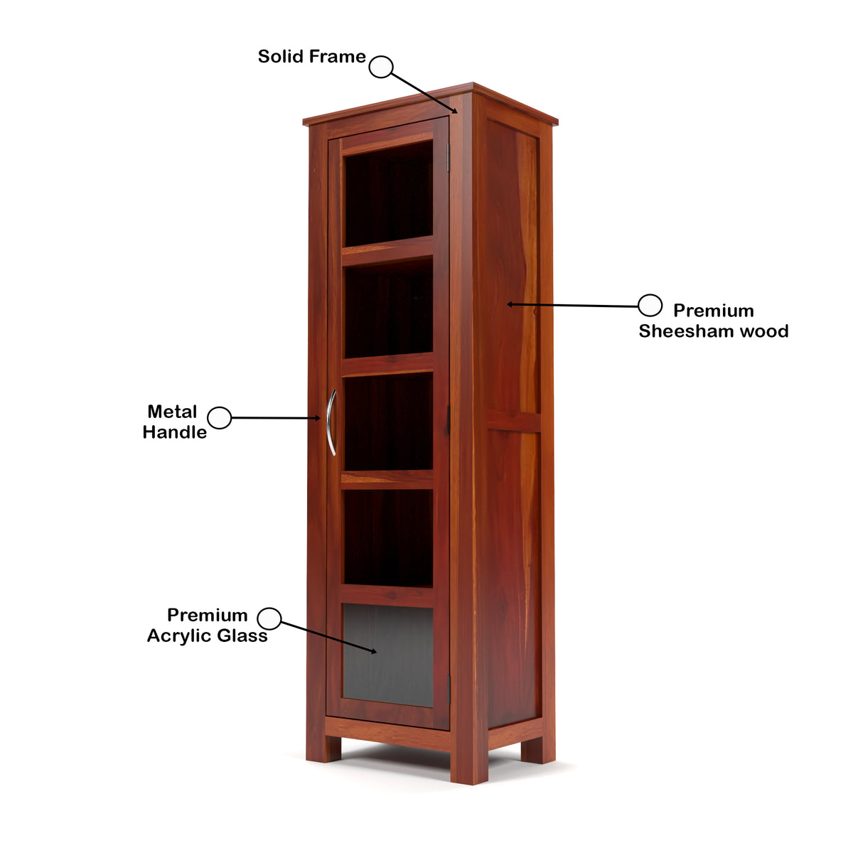 Coronenza Kitchen Cabinet (Honey Finish)